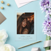 Modern Western Photo Boots Save the Date  Acryl Uitnodigingen (Insitu (Huwelijk))