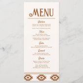 Modern Western Wedding Menu (Voorkant)