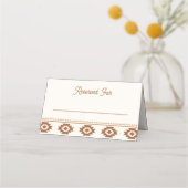 Modern Western Wedding Place Card  Plaatskaartje (Voorkant)