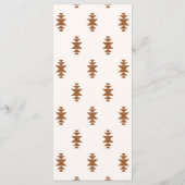 Modern Westers Huwelijksmenu Menu (Achterkant)