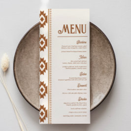 Modern Westers Huwelijksmenu Menu