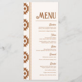 Modern Westers Huwelijksmenu Menu (Voorkant)