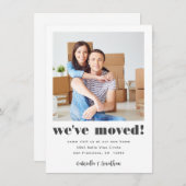 Modern Weve Moved Photo New Home Announge Aankondiging (Voorkant / Achterkant)