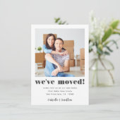 Modern Weve Moved Photo New Home Announge Aankondiging (Staand voorkant)