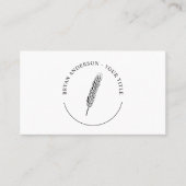 Modern Wheat Logo Visitekaartje (Voorkant)
