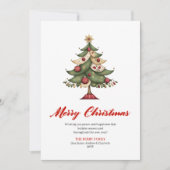 Modern Whimsical Christmas Tree Greeting Layout Feestdagenkaart (Voorkant)