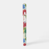 Modern Whimsical – Dripping Flower Monogram iPhone 16 Hoesje (Linkerkant)