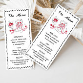 Modern & Whimsical Hand Getekend Diner & Dranken Menu