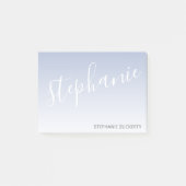 Modern Whimsical - orchid ombre handgeschreven Post-it® Notes (Voorkant)