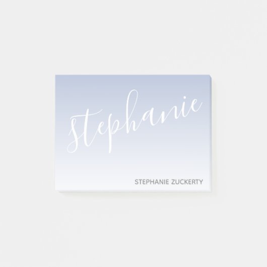 Modern Whimsical - orchid ombre handgeschreven Post-it® Notes (Voorkant)