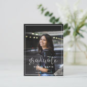 Modern whimsical Photo afstuderen Briefkaart (Staand voorkant)