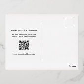 Modern Whimsical Wedding Afbeelding sparen de datu Folie Uitnodiging Briefkaart (Achterkant)