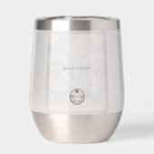 Modern Whimsy Dolphin Voeg foto's toe Monogram Tum (Achterkant)