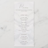Modern Whimsy Dolphin Wedding Menu (Voorkant)