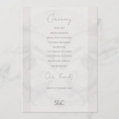 Modern Whimsy Dolphin Wedding Programma Programmakaart (Achterkant)