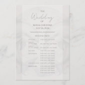 Modern Whimsy Dolphin Wedding Programma Programmakaart (Voorkant)