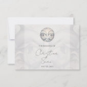 Modern Whimsy Dolphin Wedding RSVP Response Kaart (Voorkant)