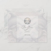 Modern Whimsy Dolphins Wedding RSVP Response Kaart (Voorkant / Achterkant)