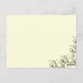 Modern Whimsy filigraan Trouwtafel Nummer Briefkaart (Achterkant)