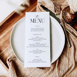 Modern Whimsy Menu Kaart<br><div class="desc">Bewerk eenvoudig de menu-items en geef dit prachtige ontwerp op elk bord weer!</div>