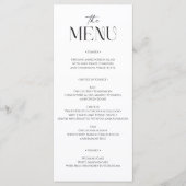 Modern Whimsy Menu Kaart (Voorkant)
