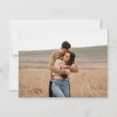 Modern Whimsy Wedding RSVP Kaart (Achterkant)