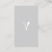 MODERN WHISK & LEPEL LOGO OP BLAUW VISITEKAARTJE (Achterkant)