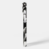 Modern White 3D Geometric Phone Case - Minimalist  (Achterkant / Links)
