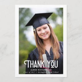 Modern White | Afstuderen Foto bedankt