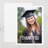 Modern White | Afstuderen Foto bedankt (Voorkant / Achterkant)