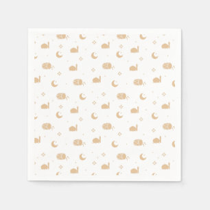 Modern White Beige Ramadan & Eid Napkins Servet