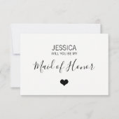 Modern White Black ben je mijn vriend van HONOR? Kaart (Voorkant)