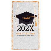 Modern White Black & Oranje Afstuderen 2016-ontwer Klein Cadeauzakje (Achterkant)