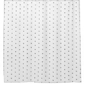 Modern White Black Polka Dots Pattern Douchegordijn (Voorkant)