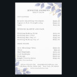 Modern White Blue Leafy Flyer<br><div class="desc">Moderne bladlyer in wit,  blauw. Geef uw product in notulen uit door uw gegevens toe te voegen. U kunt het lettertype/de kleur/de positie wijzigen door het lettertype "verder aan te passen".</div>