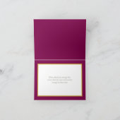 Modern White Botanical Flowers Elegant Thank You Kaart (Binnen)