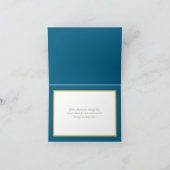 Modern White Botanical Flowers Elegant Thank You Kaart (Binnen)