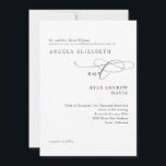 Modern White Bride Parents Wedding Invitation Kaart<br><div class="desc">Moderne uitnodiging. Wedding-uitnodiging. Wit. Bride ouders hebben een lijst. De Ontwerper van het contact voor veranderingen..(verwijdering van de website,  extra ouders,  enz.)</div>