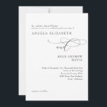 Modern White Bride Parents Wedding Invitation Kaart<br><div class="desc">Moderne uitnodiging. Wedding-uitnodiging. Wit. Bride ouders hebben een lijst. De Ontwerper van het contact voor veranderingen..(verwijdering van de website,  extra ouders,  enz.)</div>