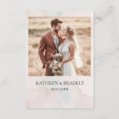 Modern White Burgundy Flowers QR Code Details Informatiekaartje (Achterkant)