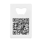 Modern White Business Custom Company Logo Creditkaart Flessenopener (Achterkant)