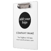Modern White Business Custom Company Logo Klembord (Links)