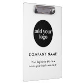 Modern White Business Custom Company Logo Klembord (Rechts)