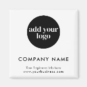 Modern White Business Custom Company Logo Magneet (Voorkant)