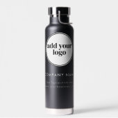 Modern White Business Custom Company Logo Waterfles (Links)