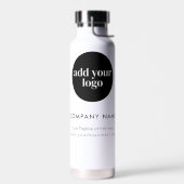 Modern White Business Custom Company Logo Waterfles (Links)