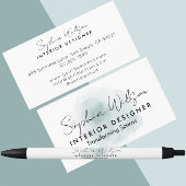 Modern White Business Signature Logo Pen