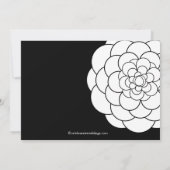 Modern White Dahlia Bloom Floral Vrijgezellenfeest Kaart (Achterkant)