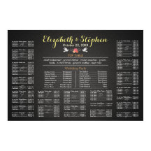 Modern White en Black Linen Wedding Seating Chart