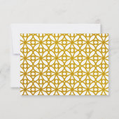 Modern White en Gold Islamic Bedankkaart (Achterkant)